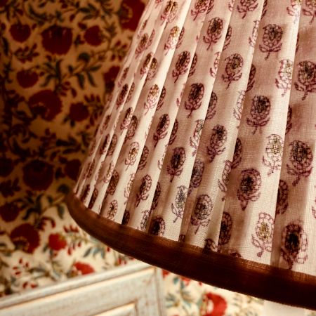 Pink Paisley Empire Lampshade Medium Size